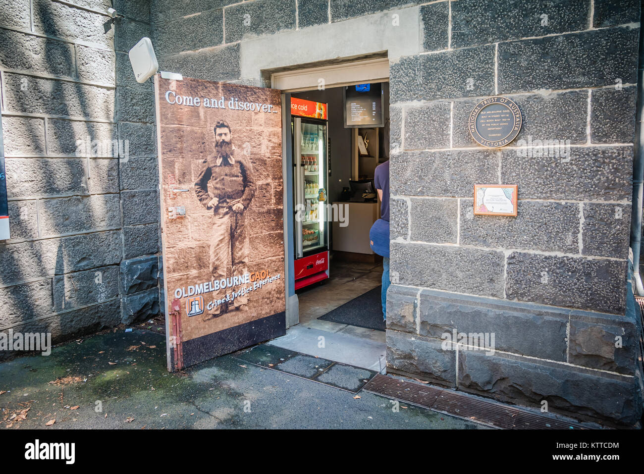 Old Melbourne Gaol jetzt ein Museum Stockfoto
