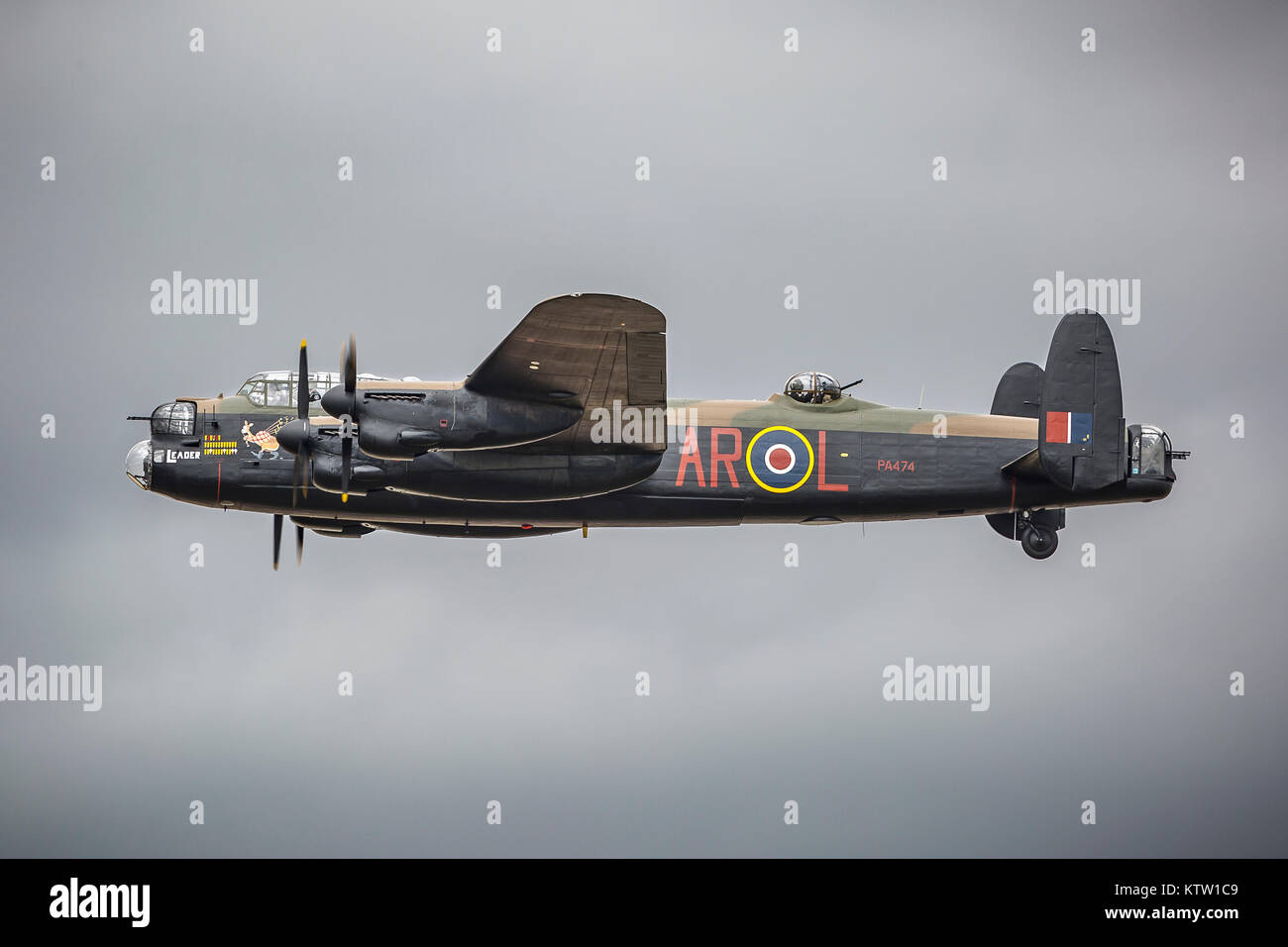 Avro Lancaster PA 474 die Schlacht um England Memorial Flight im Royal International Air Tattoo 2017 Stockfoto