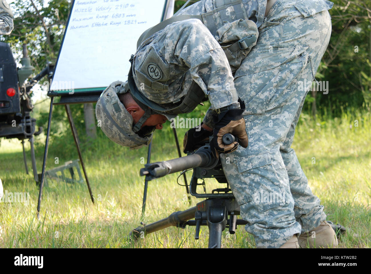 U.S. Army National Guard Personal täglichen Pflichten und Leben. Arbeit
