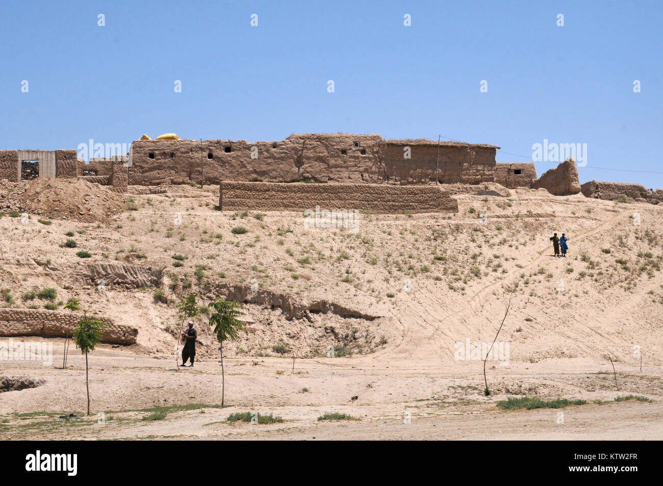 Der Blick von der Landezone in Khawajah Badakhdhan Bahawuddin, Provinz, Afghanistan, 27. Juni 2012. (37 IBCT Foto von Sgt. Kimberly Lamm) (freigegeben) Stockfoto