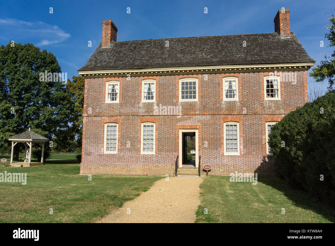 Shirley Plantation Küche Gebäude. Stockfoto