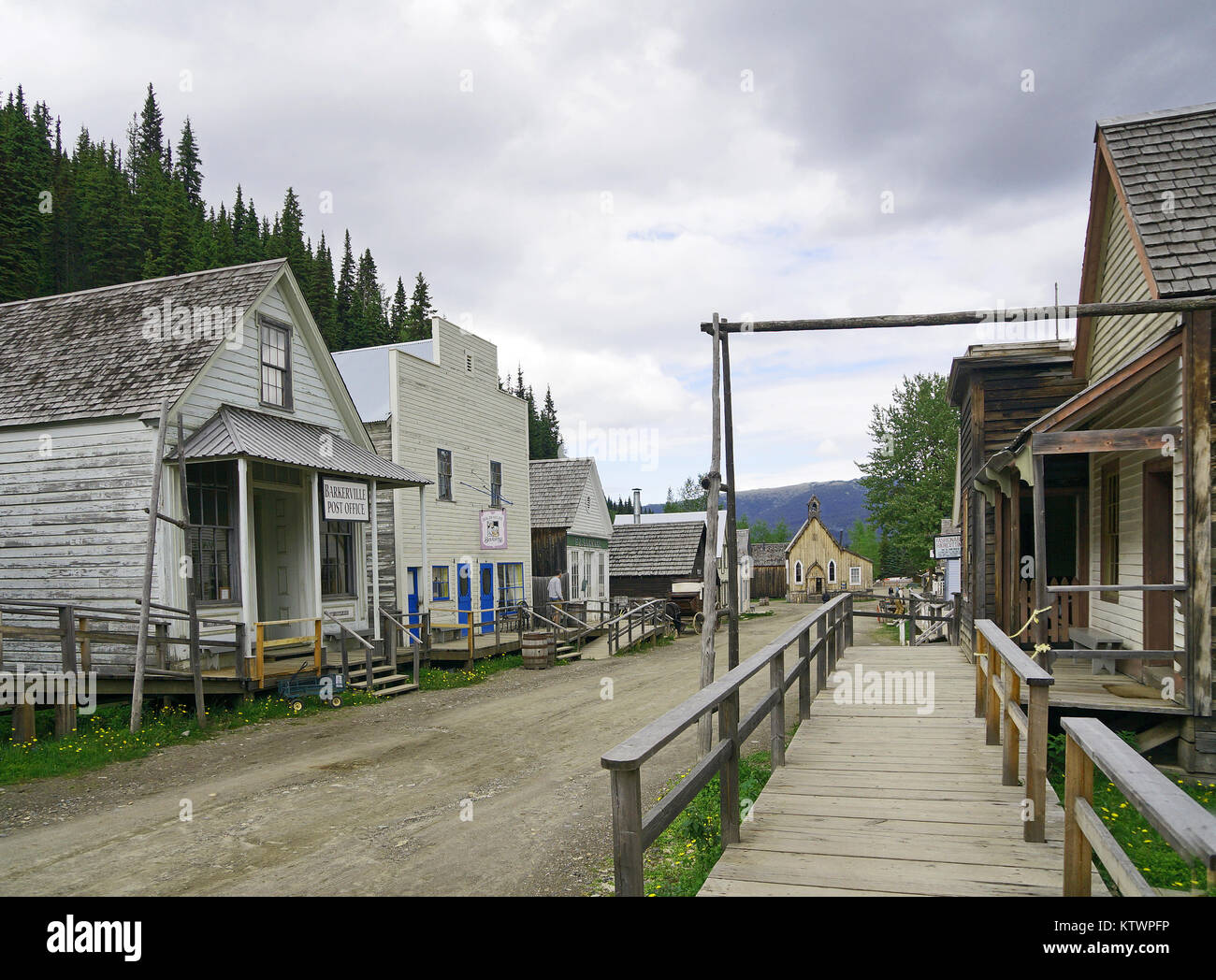 Barkerville, historischen Stadt aus Gold-rush Zeitraum Stockfoto