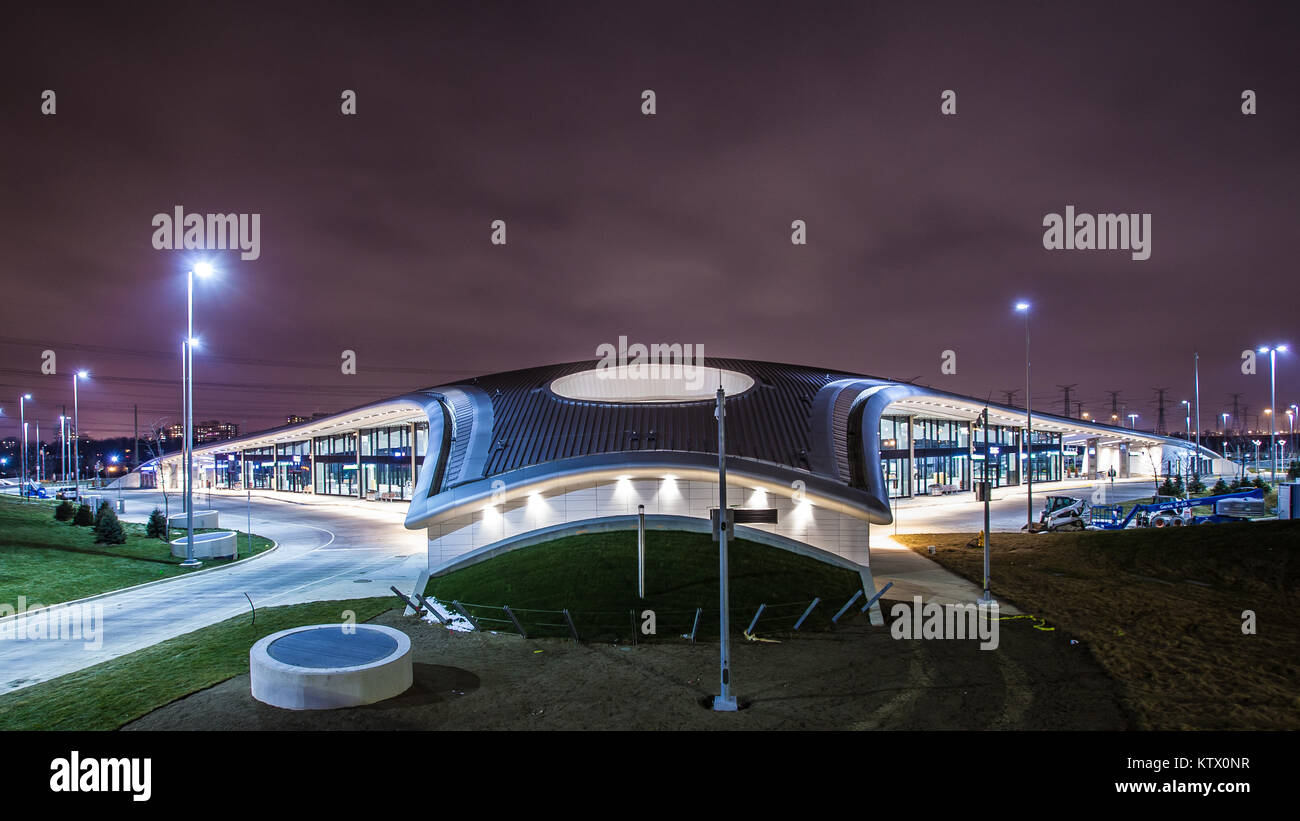 Die Aufnahme der 6 neuen Toronto U-Bahn Stationen Stockfoto