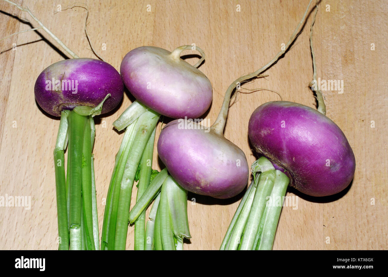 Weißen Rübe (Brassica campestris) Schließen - Upc Stockfoto