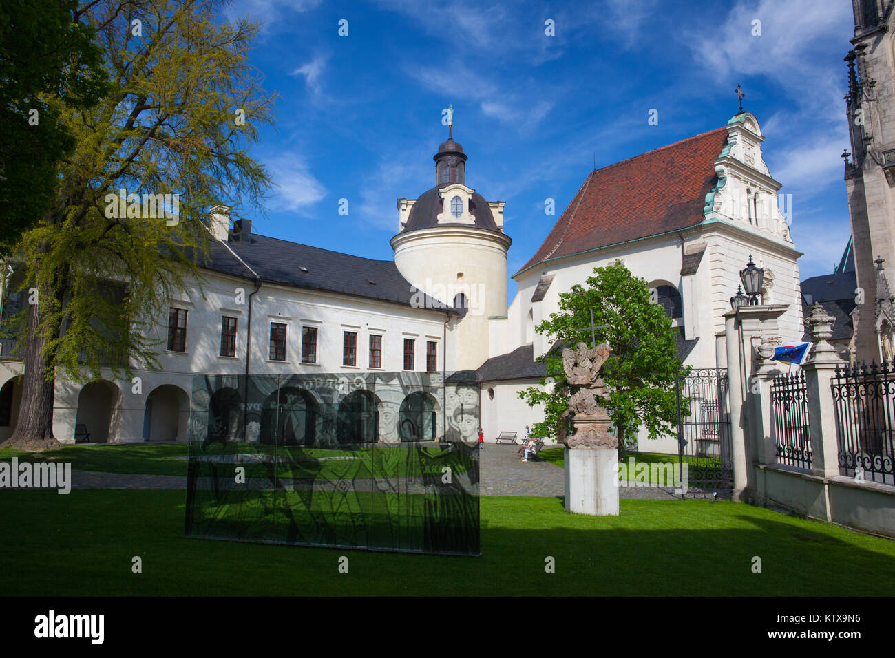Olomouc, Tschechische Republik - Mai 5,2017: Heiliger Wenzel Kathedrale ist eine gotische Kathedrale am Wenzelsplatz in Olomouc, in der Tschechischen Republik, gegründet Ich Stockfoto
