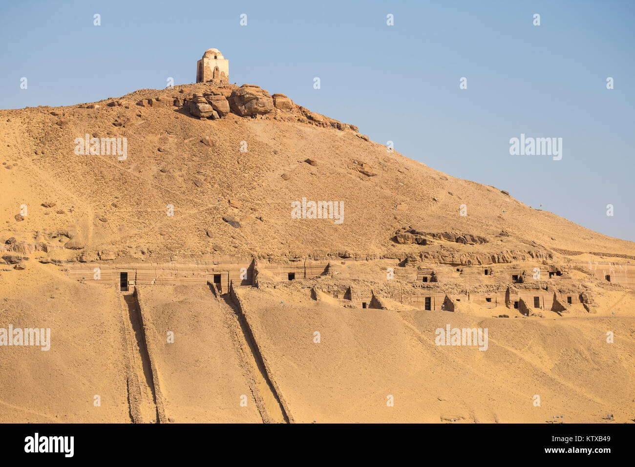 Gräber der Adligen auf der West Bank, Aswan, Ägypten, Ägypten, Nordafrika, Afrika Stockfoto
