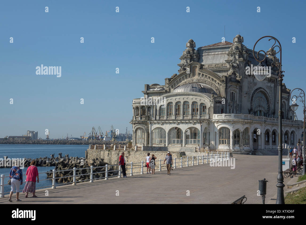 Promenade und das Casino, Costanta, Rumänien, Europa Stockfoto