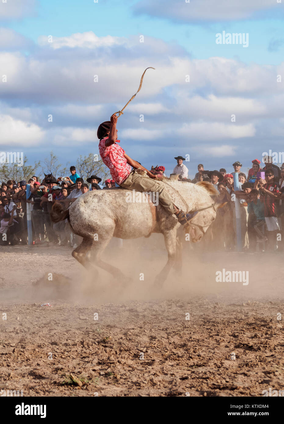 Jineteada Mate, traditionelle Sport, Vallecito, Provinz San Juan, Argentinien, Südamerika Stockfoto