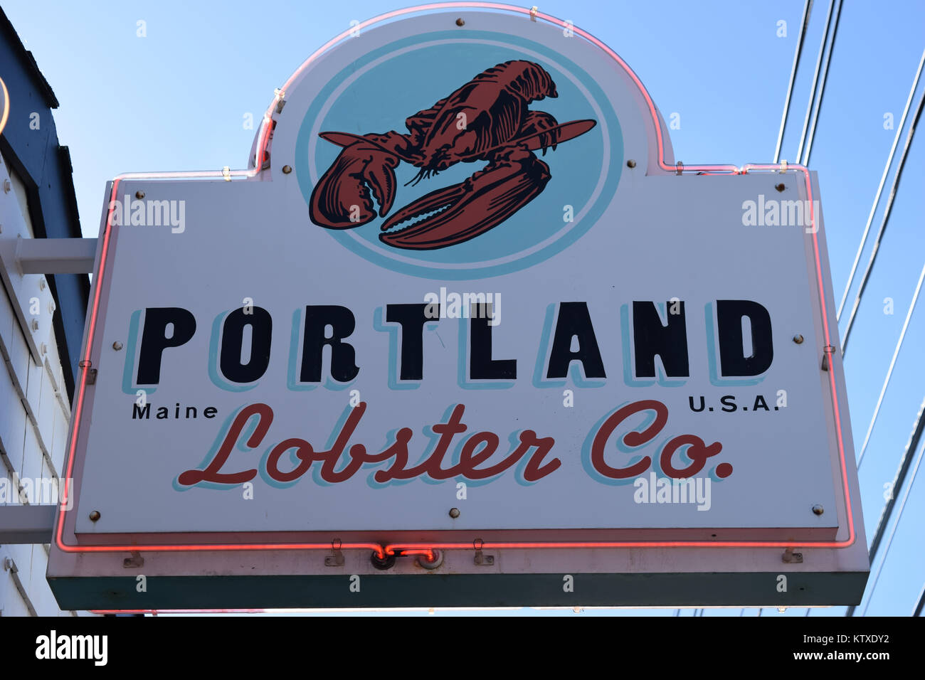 Der Portland Hummer Firma Restaurant in Portland. Stockfoto