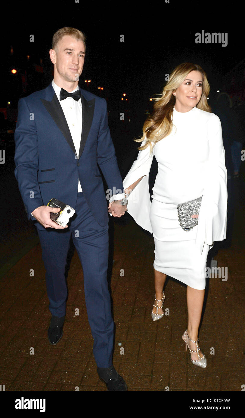 James Milner Stiftung Kugel an der Veranstaltung Ort - Ankunft mit: Joe Hart, Kimberly Crew Wo: Manchester, Großbritannien Wann: 26 Aug 2017 Quelle: WENN.com Stockfoto