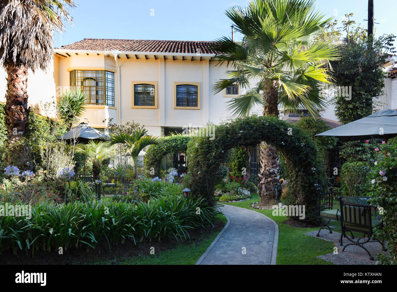 Das Mansion Alcazar Hotel, ein 5-Sterne Hotel in der Altstadt von Cuenca, Ecuador Südamerika Stockfoto