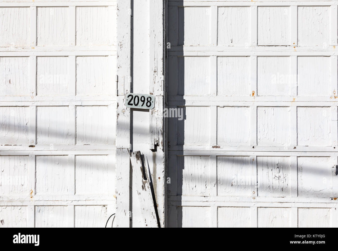 Alte Scheune Türen auf eine Scheune in Eastern Long Island, NY Stockfoto