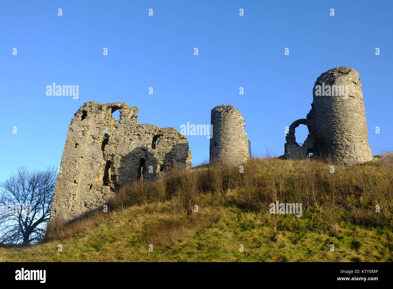Clun Castle, Shropshire, England Stockfoto