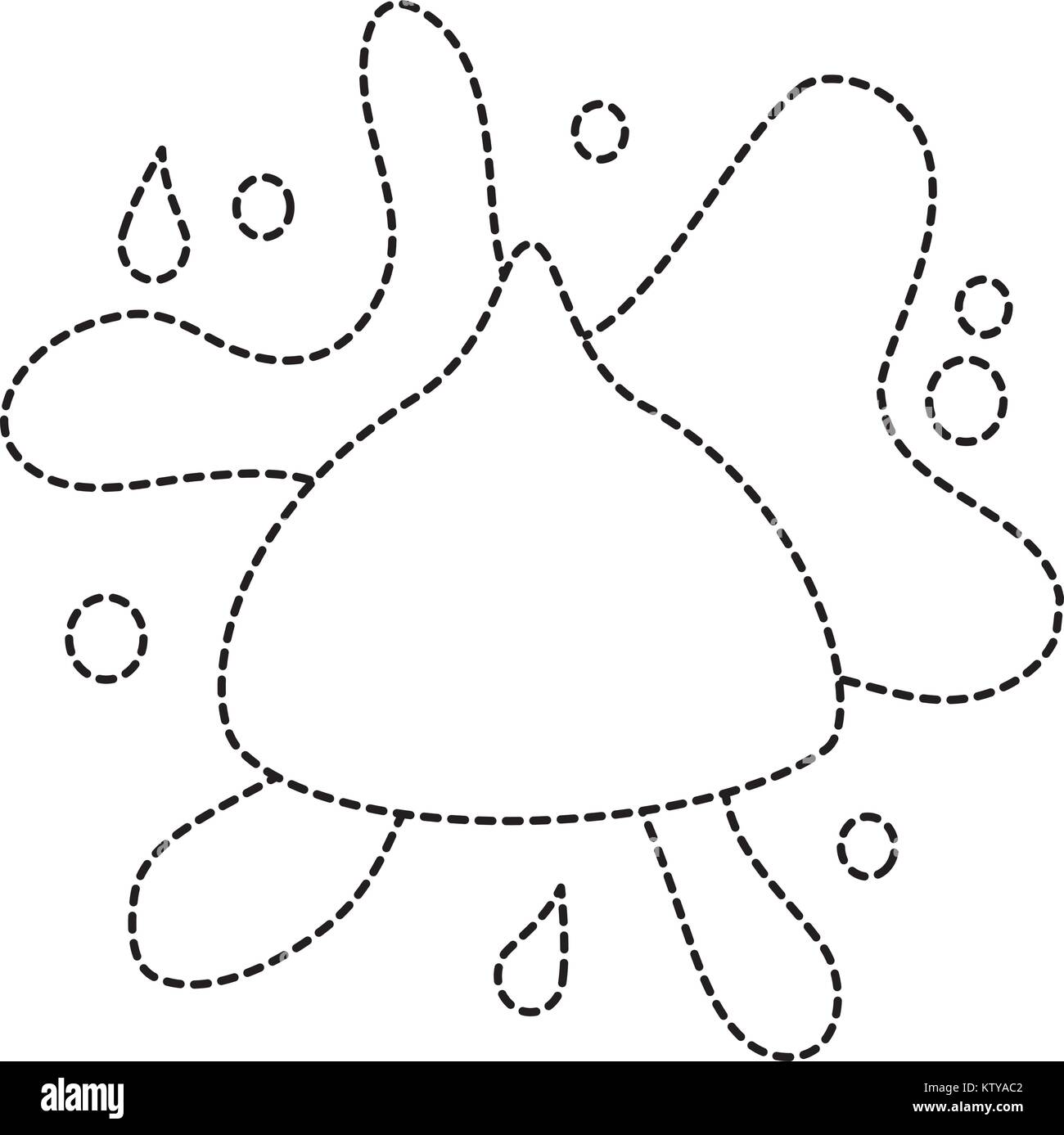 Schokolade Bissen mit Splash icon image Stock Vektor