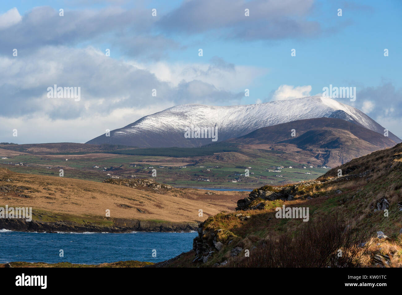 Irish Winter Szene, Valentia Island, County Kerry, Irland Stockfoto