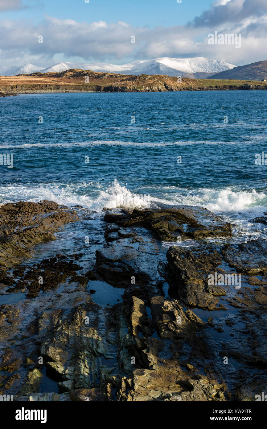 Irish Winter Szene, Valentia Island, County Kerry, Irland Stockfoto