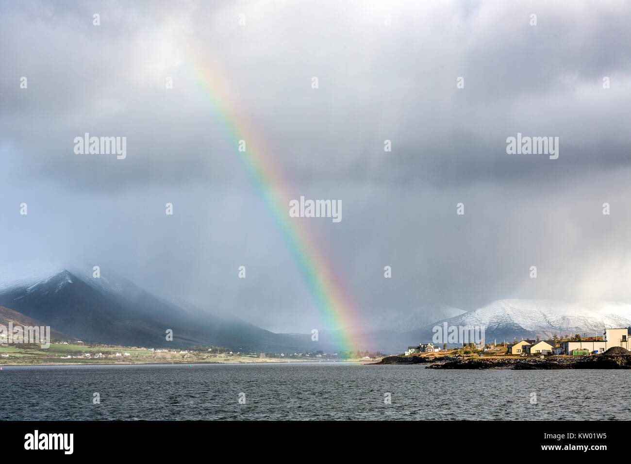 Irish Winter Szene, Valentia Island, County Kerry, Irland Stockfoto