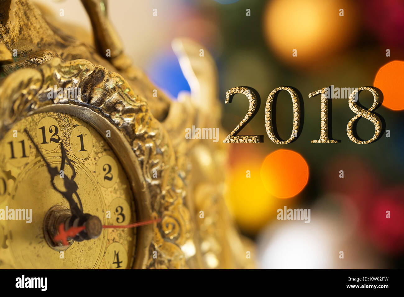 Happy New Year 2018 Stockfoto