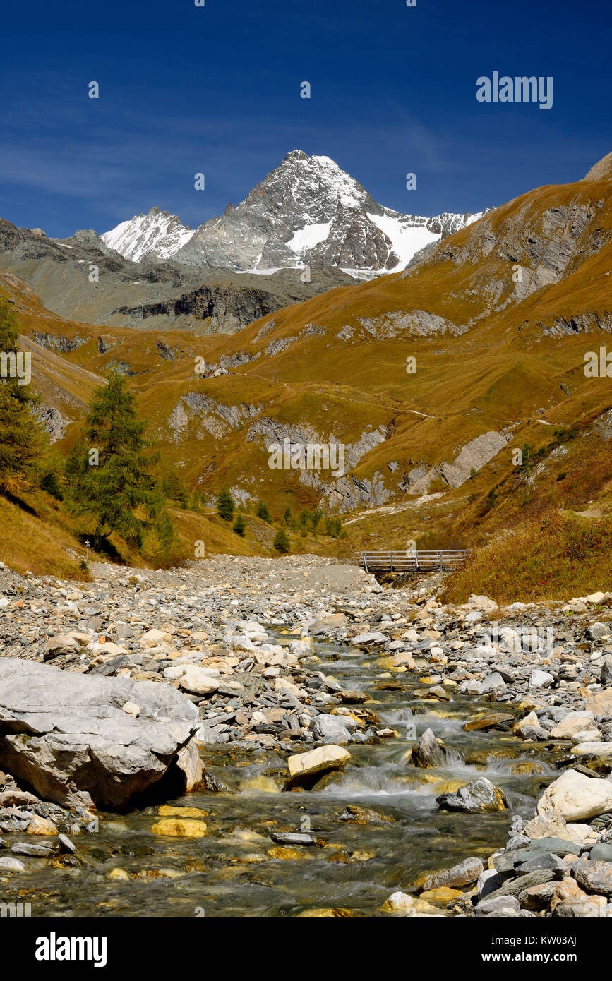 Osttirol Nationalpark Hohe Tauern, K? dnitztal Lucknerh?tte und Gro?Glockner, Ködnitztal Lucknerhütte und Großglockner Stockfoto