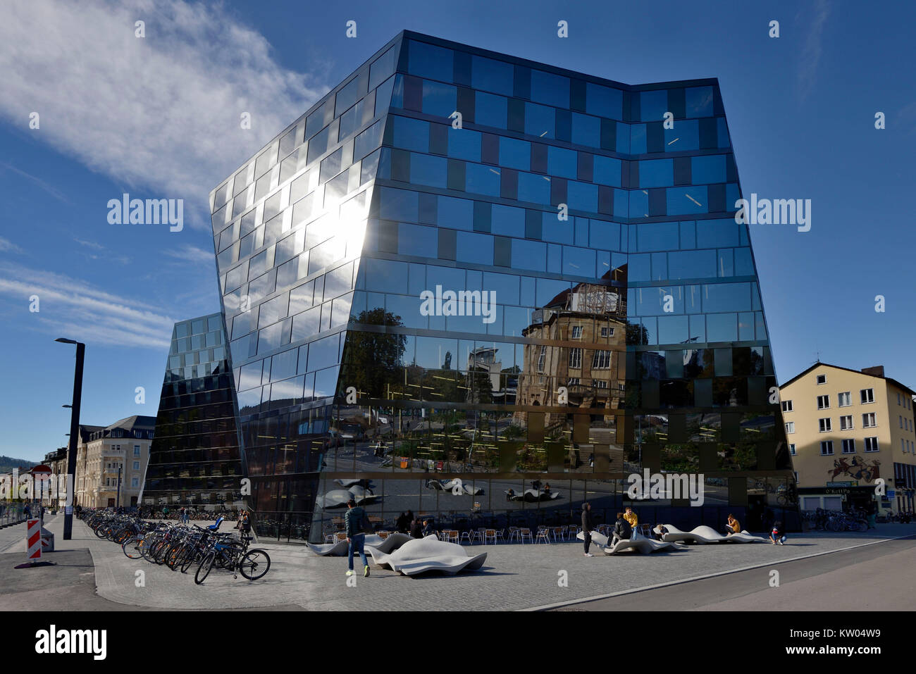 Freiburg, Universitätsbibliothek, Universitätsbibliothek Stockfoto