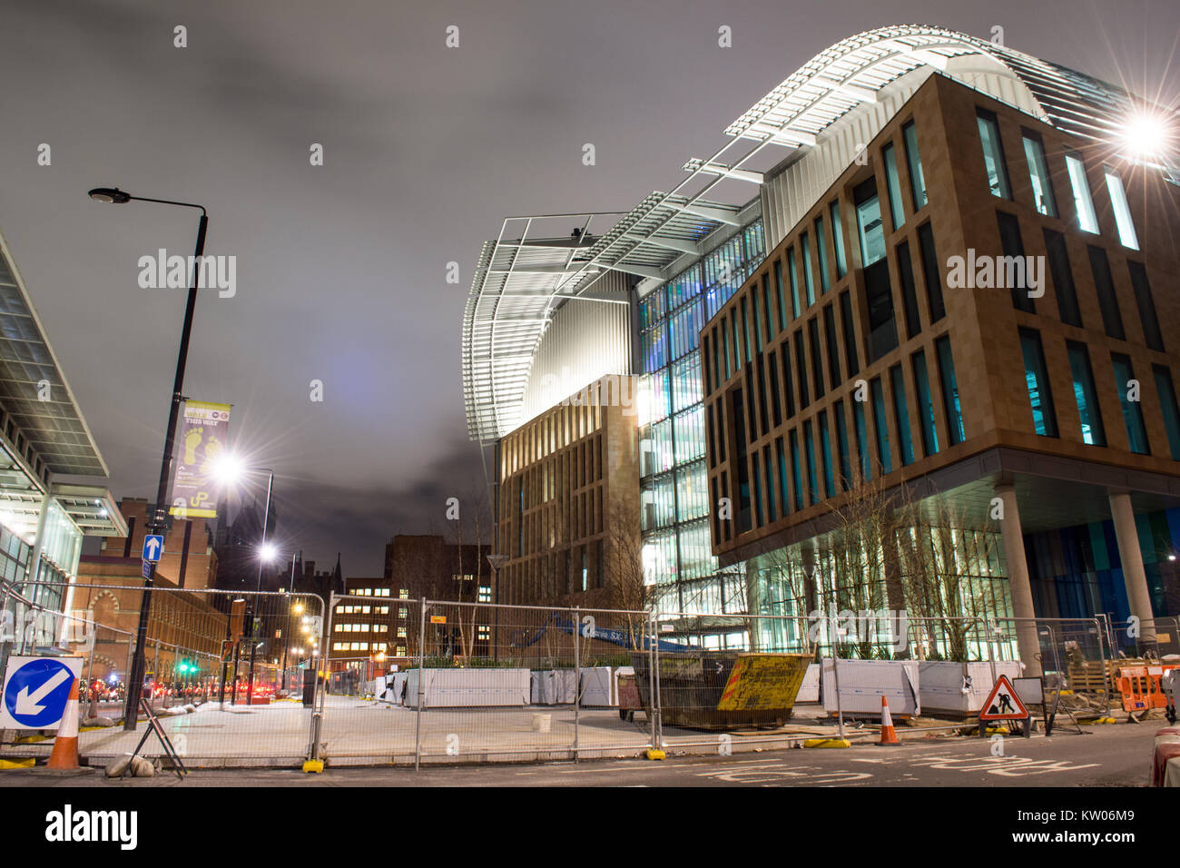 London, England, UK - Februar 1, 2016: Bau nähert sich der Fertigstellung auf der Francis Crick Institut, Europas größte biomedizinische Forschungseinrichtung, n Stockfoto