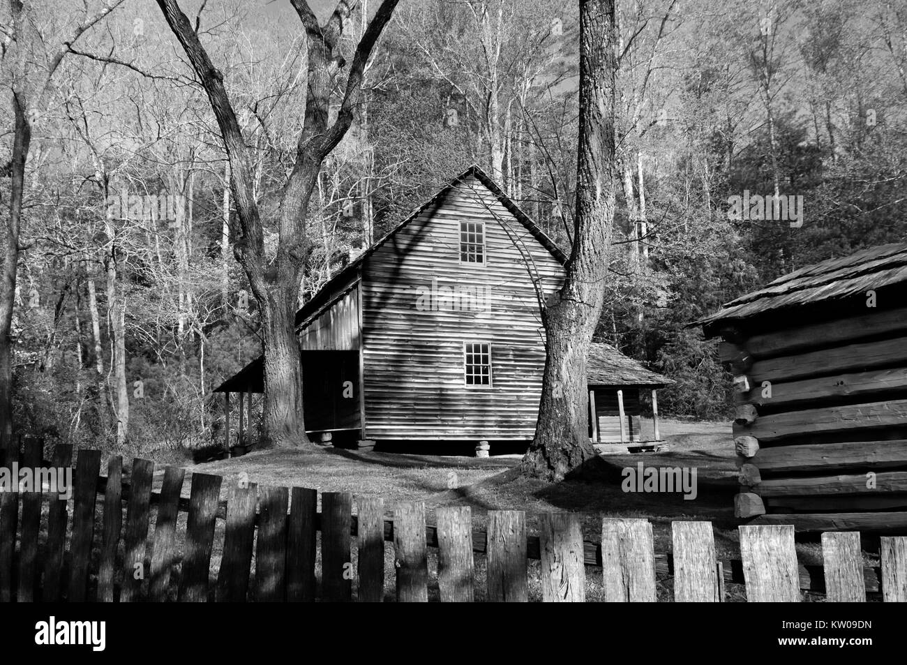 Tipton in Cades Cove an der Great Smoky Mountains National Park Stockfoto