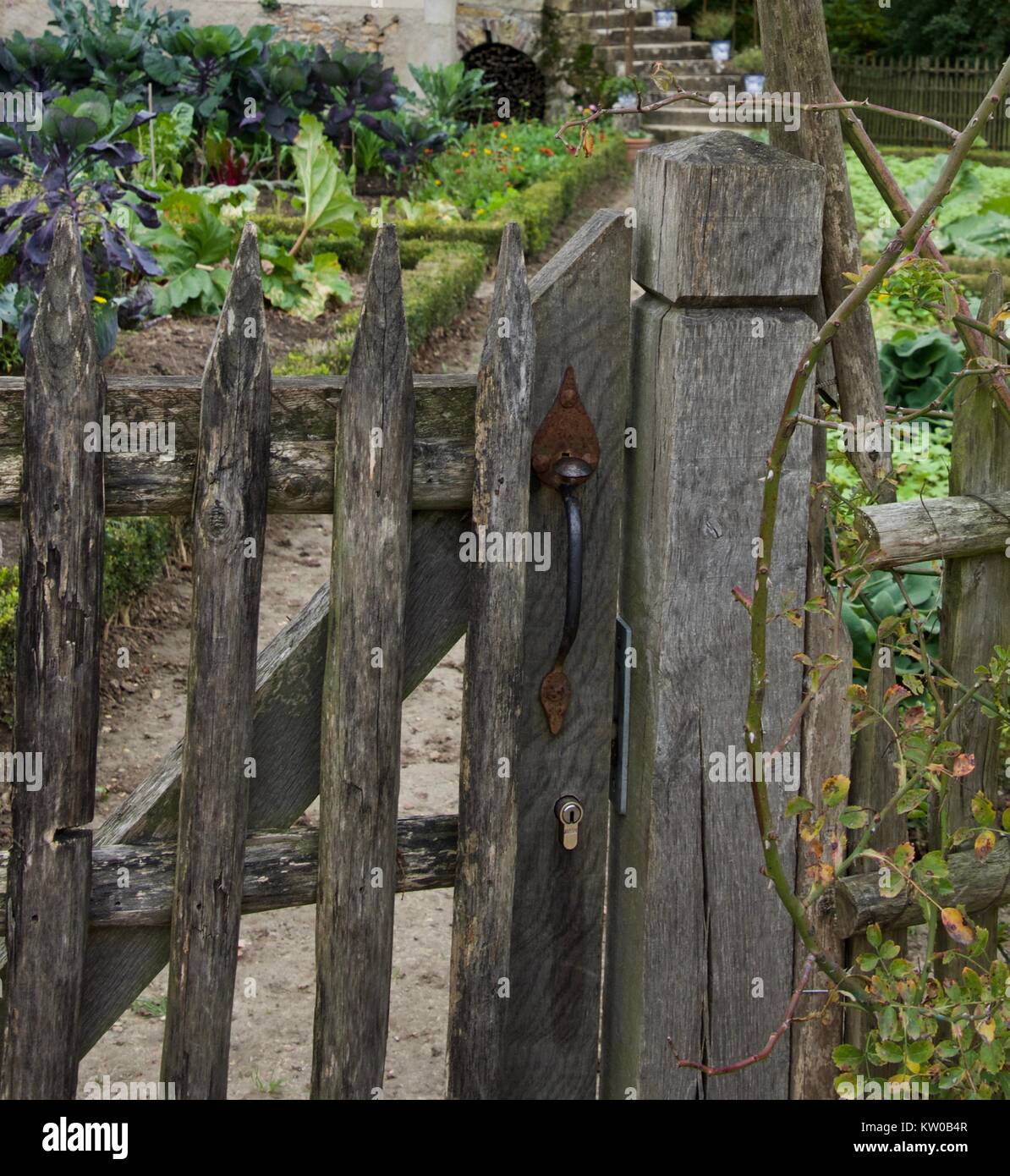 Tor nach Versailles, Garten Stockfoto