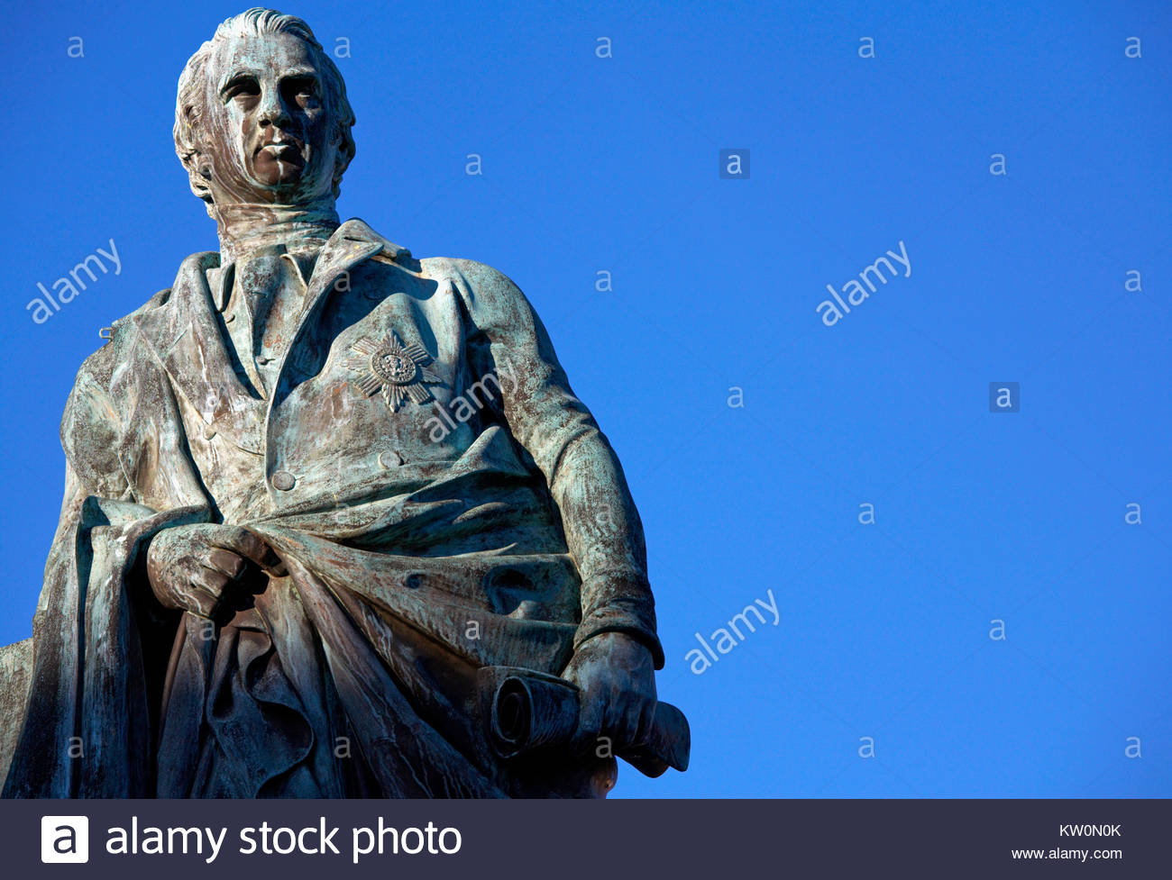 Robert Dundas 2 Viscount Melville 1771 - 1851, war ein britischer Staatsmann und Politiker, Statue in Edinburgh, Schottland Stockfoto