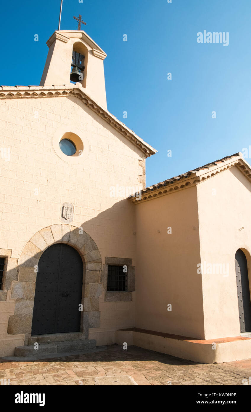 Sant Elm Eremitage war eine strategische Festung verwendet die Sant Feliu Küste zu seit dem 15. Jahrhundert verteidigen. Stockfoto