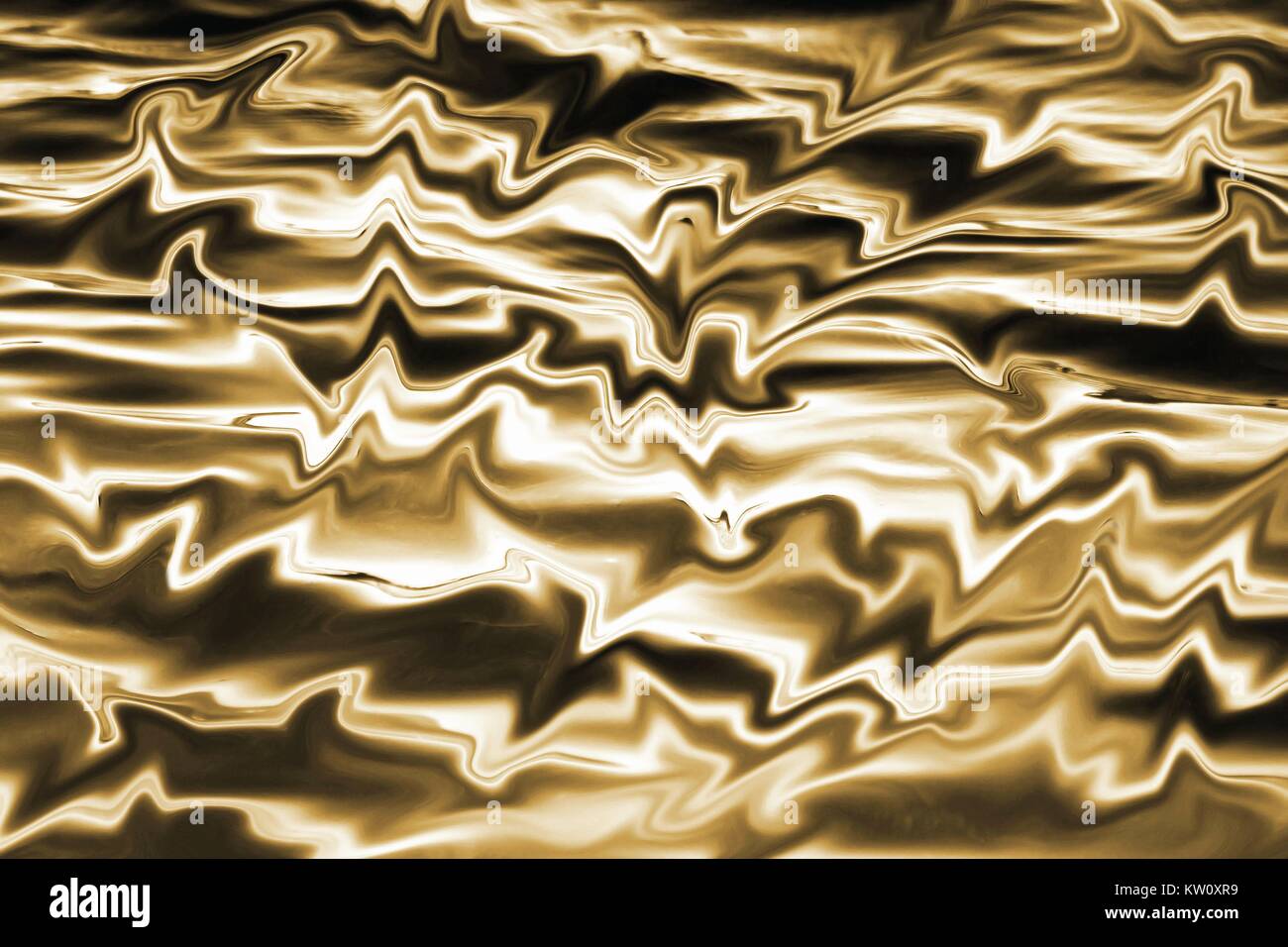 Geschmolzene Gold - Zusammenfassung Hintergrund Stockfoto