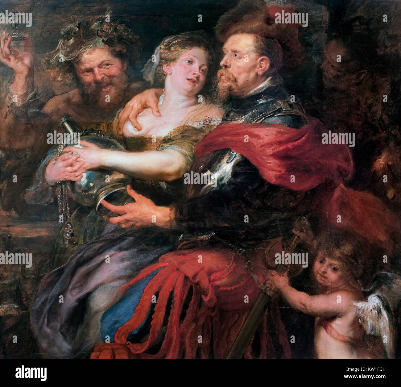 Venus und Mars von Peter Paul Rubens (1577-1640), Öl auf Leinwand, 1632-35 Stockfoto