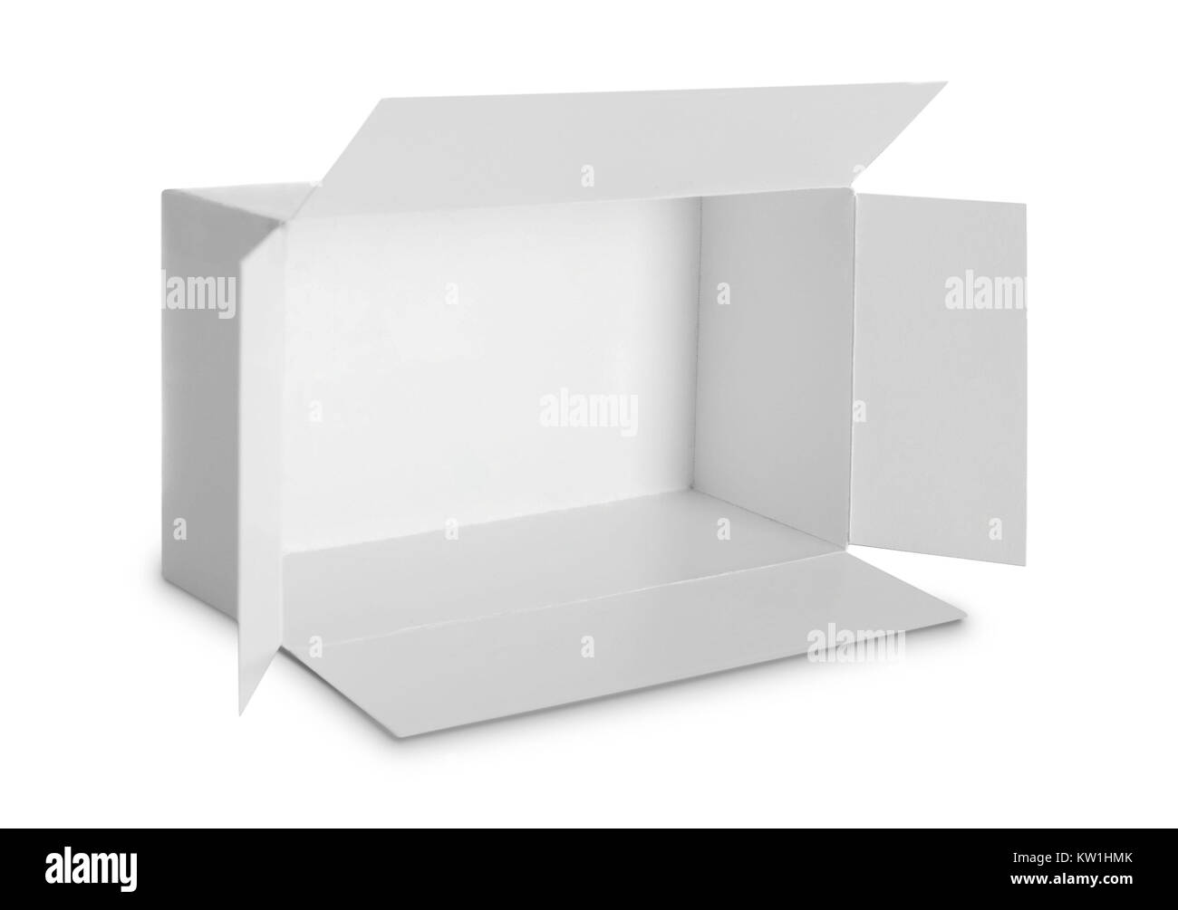 Weiße Paket für Produkte Stockfoto