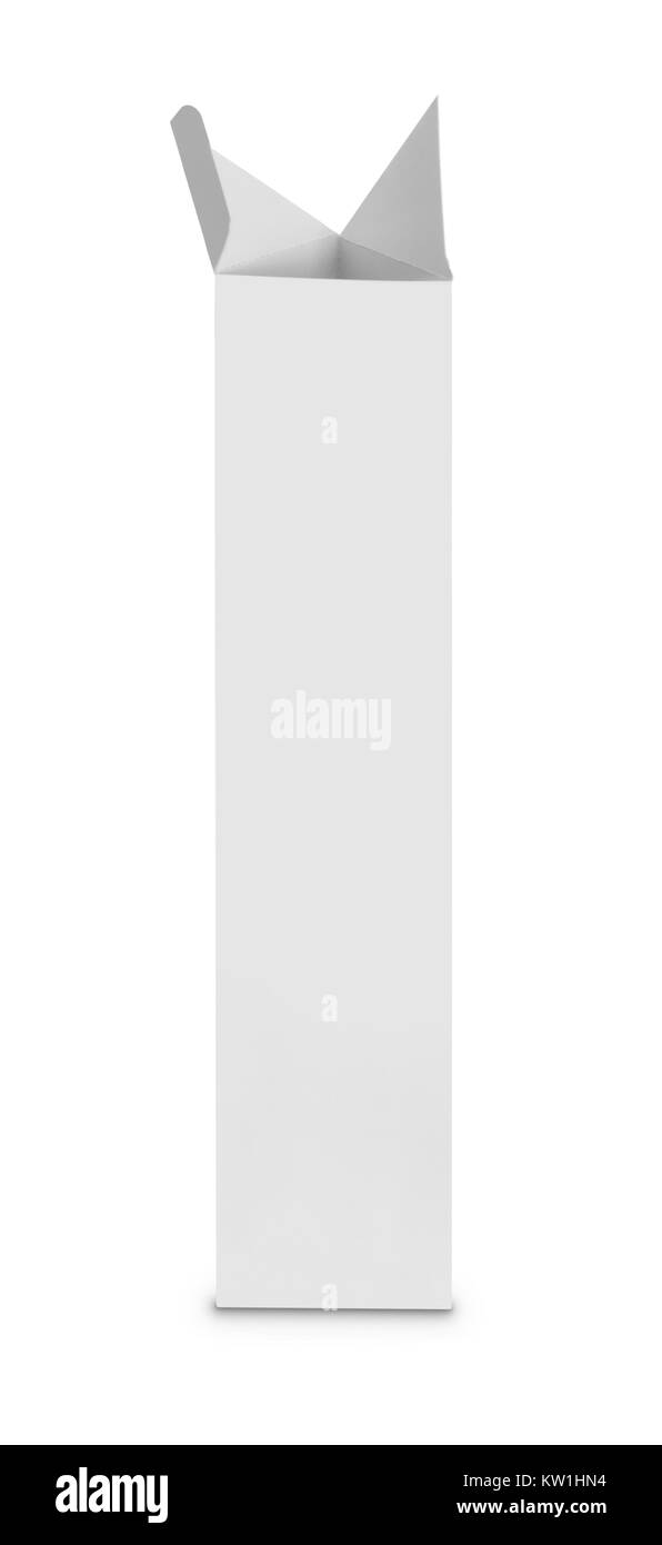 Weiße Paket für Lebensmittel Stockfoto