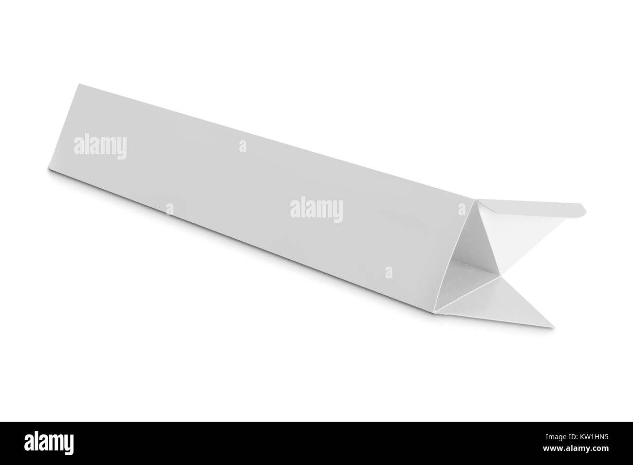 Weiße Paket für Lebensmittel Stockfoto