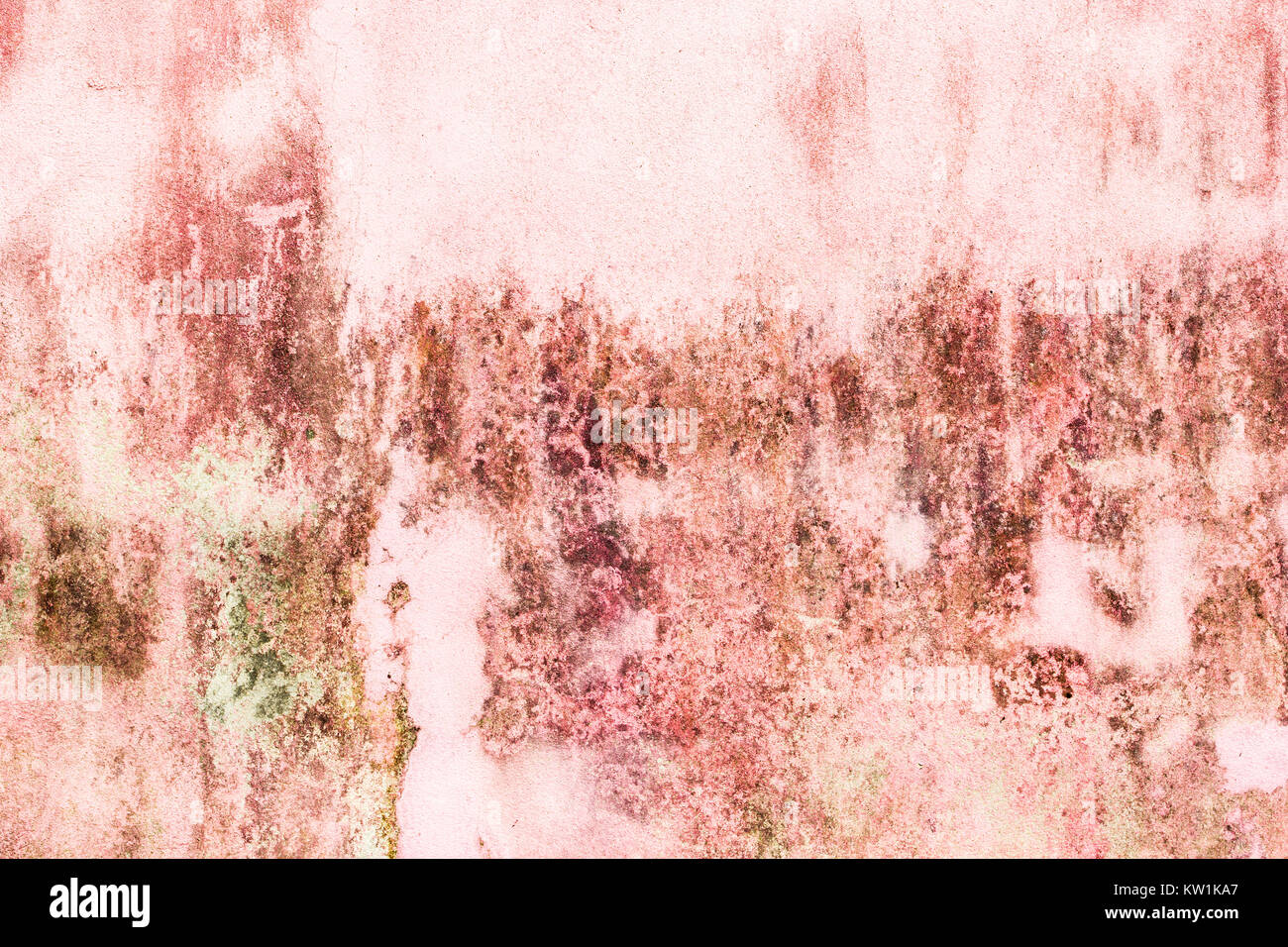 Alten pink Grunge konkrete Textur Hintergrund. Abstrakte verschmutzt Betonmauer outdoor. Stockfoto