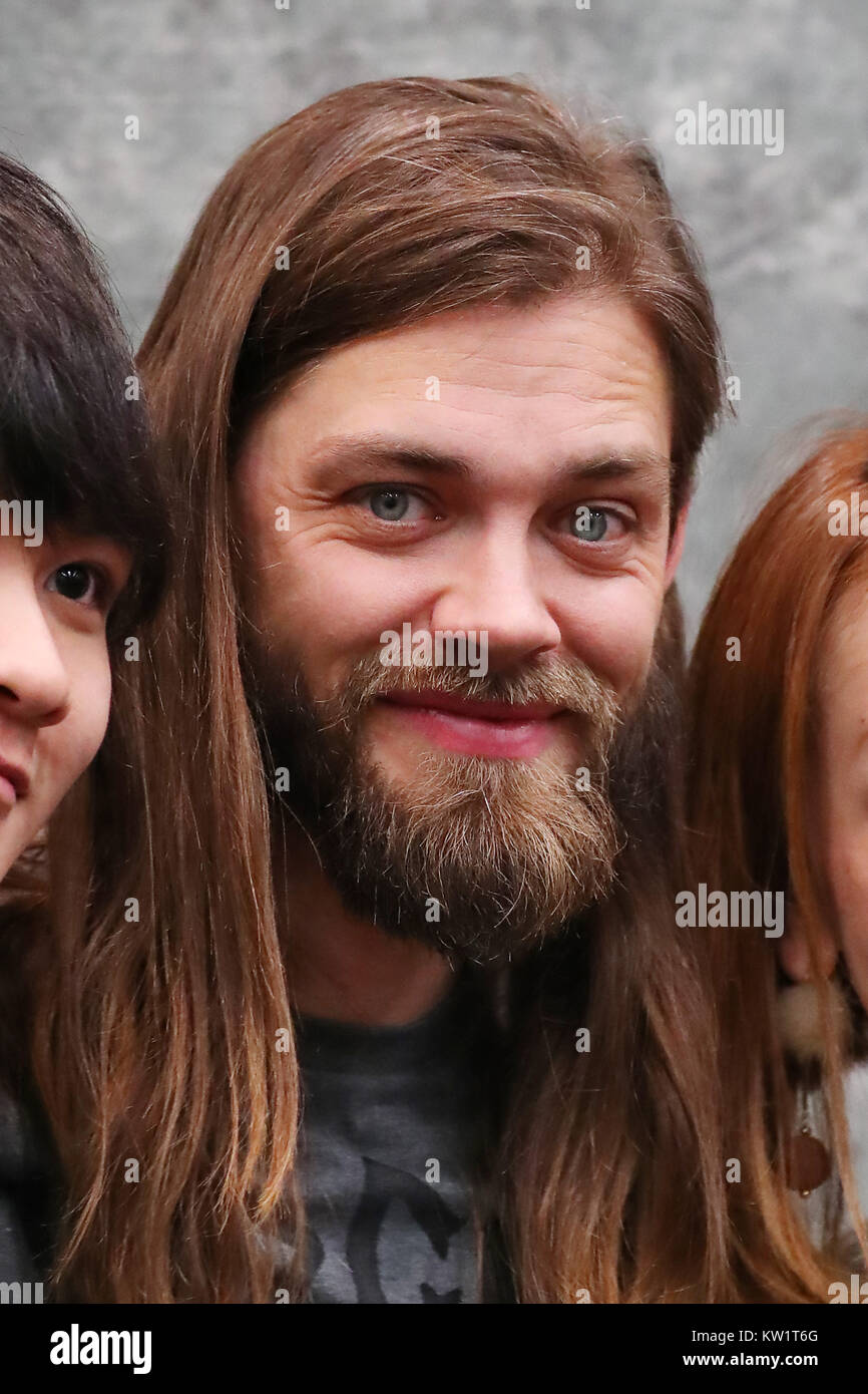 Tom Payne besucht die Hollywood Übereinkommen in Tokio, Japan, am 29. Dezember 2017. Der Hit-TV-Serie 'The Walking Dead" nahm an der Veranstaltung teil und Autogramme für die Fans. Quelle: LBA/Alamy leben Nachrichten Stockfoto