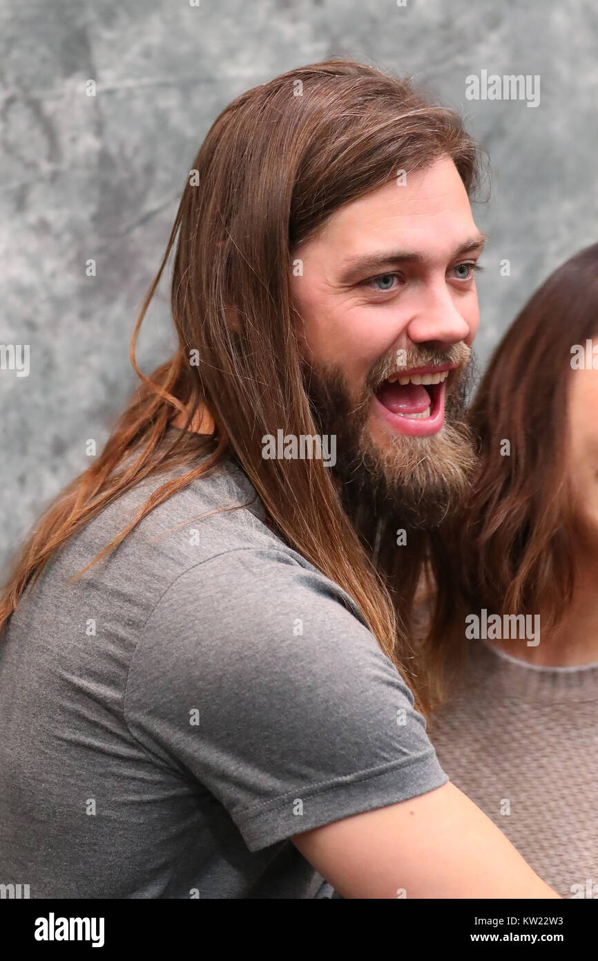 Tom Payne besucht die Hollywood Übereinkommen in Tokio, Japan, am 29. Dezember 2017. Der Hit-TV-Serie 'The Walking Dead" nahm an der Veranstaltung teil und Autogramme für die Fans. Quelle: LBA/Alamy leben Nachrichten Stockfoto