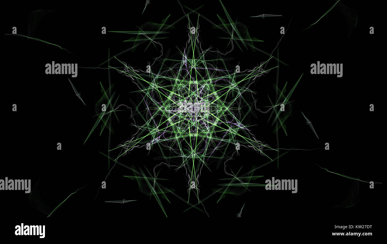 Symmetrische und farbenfrohen Design durch digitale Grafik gemacht. Seide Symmetrie Serie. Stockfoto