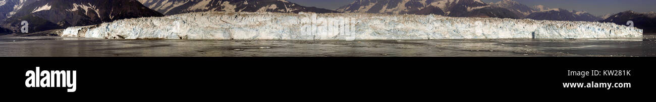 Hubbard Gletscher im östlichen Alaska gelegen und Teil des Yukon, Kanada, und nach Gardiner Hubbard benannt. Stockfoto