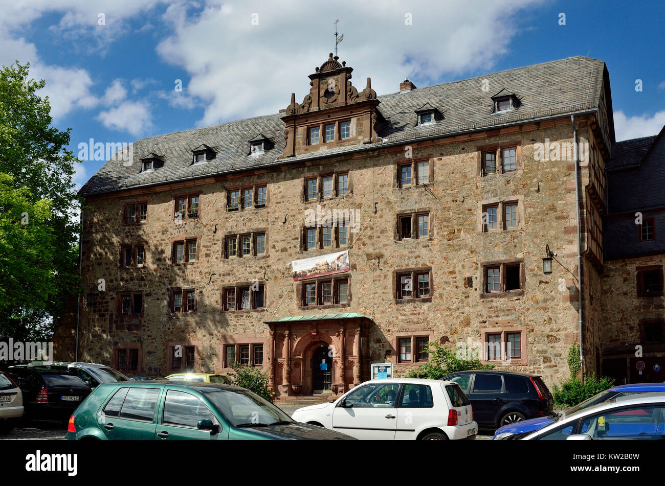 Marburg, Collegium Philippinum im ehemaligen Marstall des Landgrafenschlosses, Collegium Philippinum im ehemaligen Marstall des Landgrafenschlosses Stockfoto