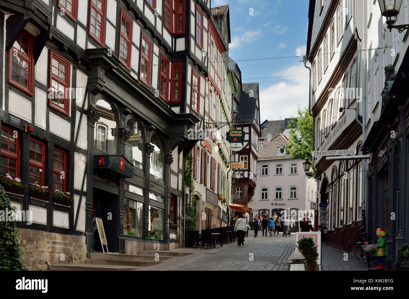 Marburg, reiten Lane in der oberen Stadt, Reitgasse in der Oberstadt  Stockfotografie - Alamy