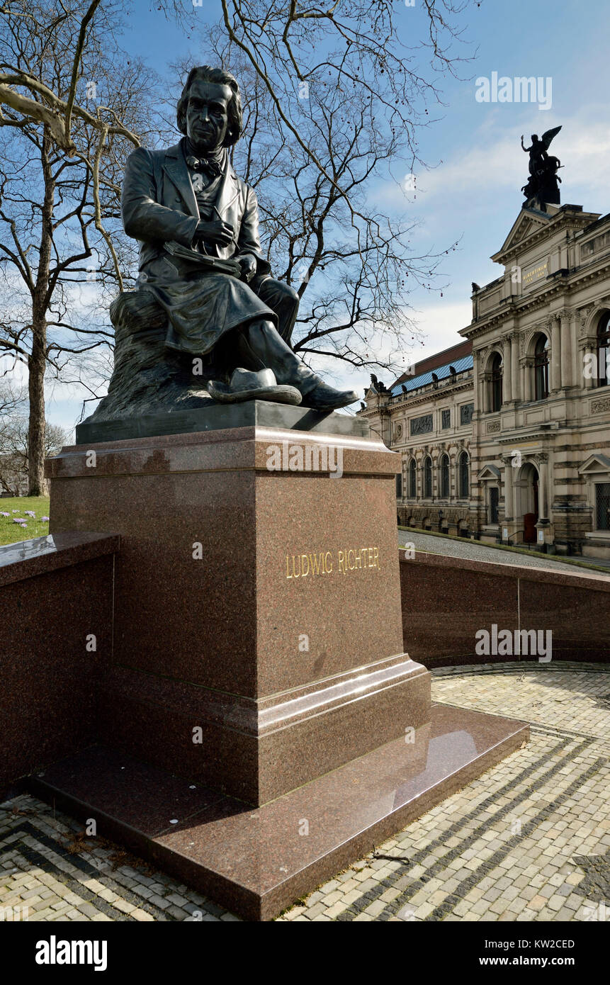 Dresden Ludwig Richter Denkmal Im Br Hlscher Garten Ludwig Richter Denkmal Im Bruhlscher Garten Stockfotografie Alamy