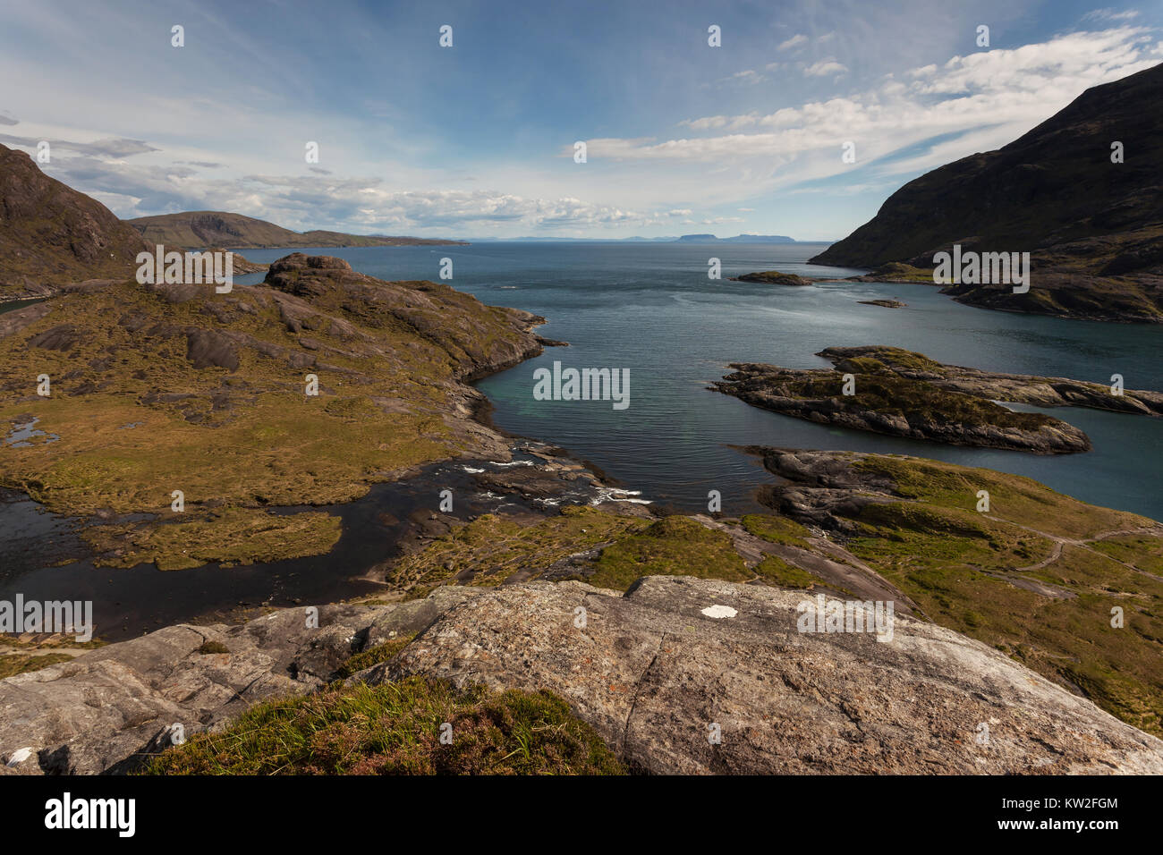 Loch na Cuilce - Cuilin Hills Stockfoto