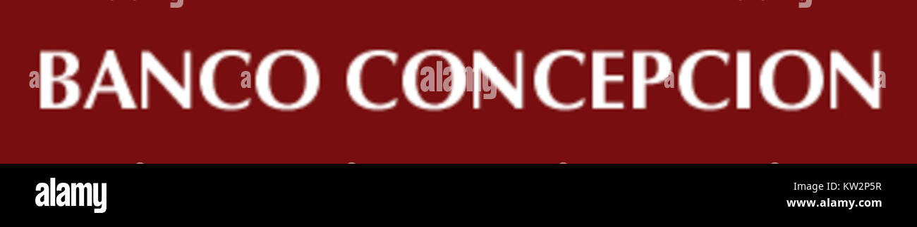 Logo der Banco de Concepción, einer chilenischen Bank, die 1871 als Banco de Concepción gegründet wurde und Itaú 2016 zur Banco Itaú Corpbanca fusionierte. Das Logo wurde von Alex González von Diseñadores Asociados entworfen. Stockfoto