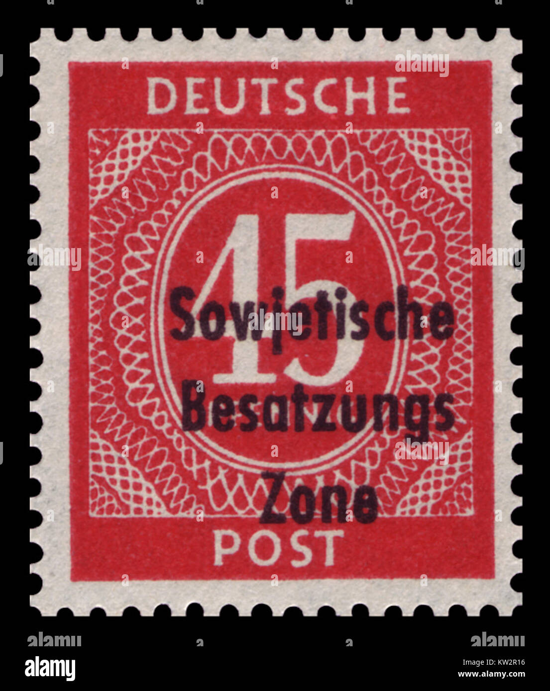 SBZ 1948 209 Überdrucken Stockfoto