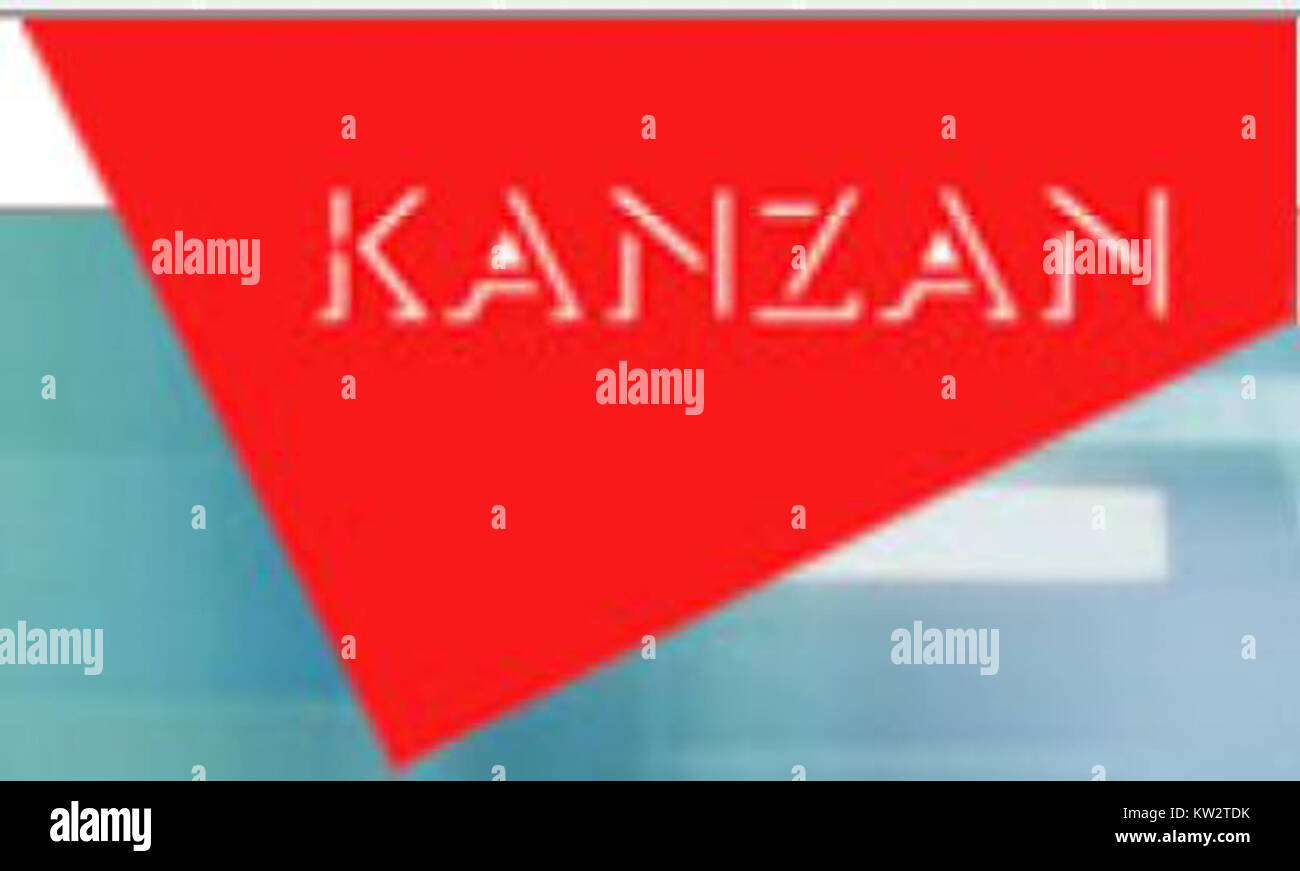 Das Kanzan-Logo steht für eine prominente Marke, die für ihre hochwertigen Produkte in der Papierindustrie bekannt ist und sich auf die Feinpapierherstellung spezialisiert hat. Stockfoto