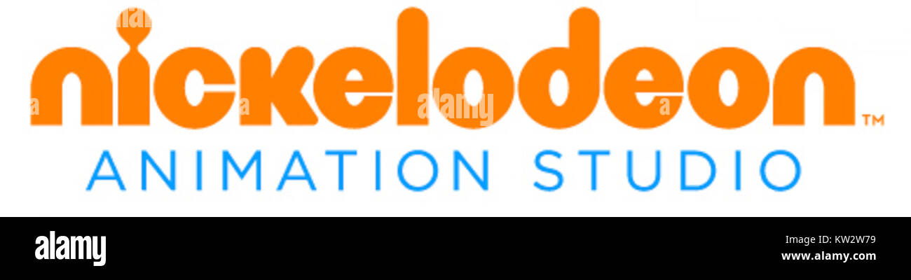 Das Nickelodeon Animation Studio Logo repräsentiert das ikonische Animationsstudio, das für die Produktion populärer Zeichentrickserien bekannt ist. Es ist bekannt für sein markantes orangefarbenes Design und seine Verbindung zur Unterhaltung von childrenâ. Stockfoto