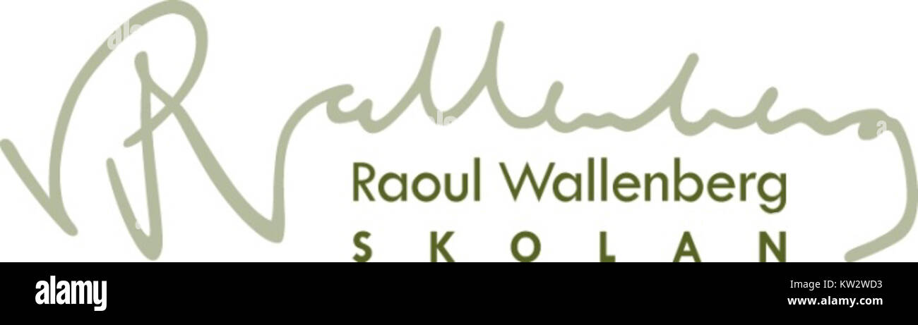 Raoul Wallenbergskolan ist eine schwedische Schule, die nach Raoul Wallenberg, dem berühmten Diplomaten, benannt ist. Die Schule widmet sich seinem Vermächtnis humanitärer Bemühungen und ist bekannt für die Förderung von Werten der Achtung und der Menschenrechte. Stockfoto