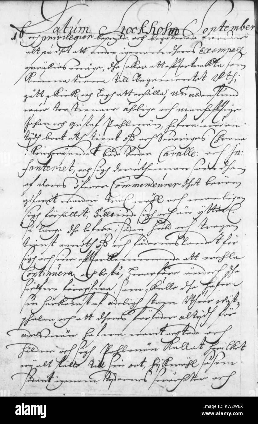 RR 1650 ist ein Dokument von August bis September 1650, das historische Informationen aus dem 17. Jahrhundert enthält, wahrscheinlich ein Manuskript, das Ereignisse oder Aufzeichnungen aus dieser Zeit beschreibt. Stockfoto