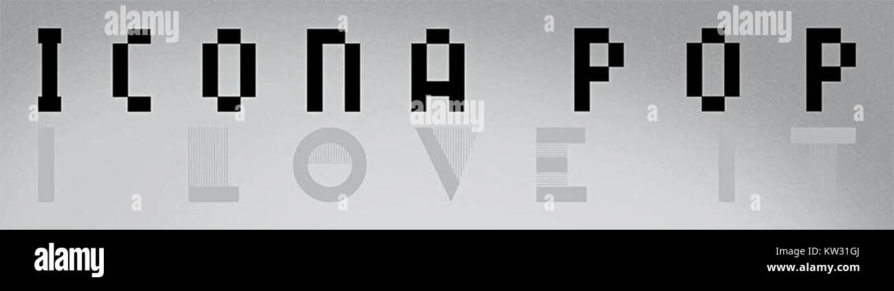I Love IT ist ein populäres Lied des schwedischen Musikduos Icona Pop mit dem britischen Musiker Charli XCX. Der 2012 erschienene Track erlangte internationale Anerkennung für seine eingängige Melodie und sein fröhliches Tempo und wurde zu einem Grundpfeiler in der Popkultur. Stockfoto